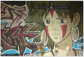 Poszterek 200x135 Graffiti Falfestmény WallArt