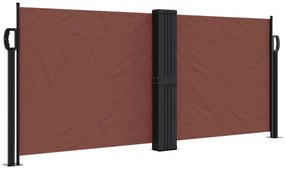 barna behúzható oldalsó napellenző 100 x 1000 cm
