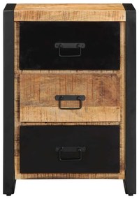 Fiókszekrény 50x35x70 cm Tömör durva fa mangó