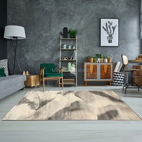 Flora 8911 modern mintájú szőnyeg (Beige) 40x70 cm