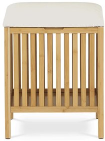 Tárolós Puff, Bambusz, Natúr. DR-B066 NAT