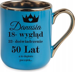 Kék Elegáns Bögre Születésnapra Névnapi ajándék Csak 40 50 60 Éveseknek