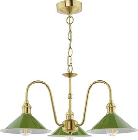 Dar Lighting modern csillár hadano sárgaréz zöld darhad0340-07