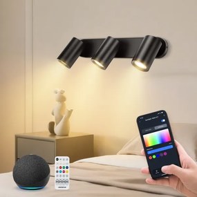 Aigostar - LED RGBW dimmelhető MESH spotlámpa 3xLED/4,9W/230V 2700-6500K fehér+távirányító