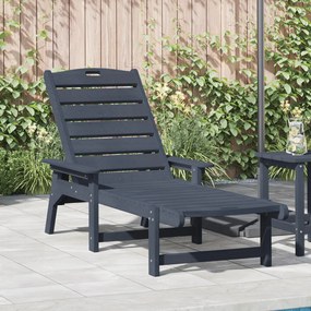 Napozóágy Tengerészkék 53x162x98.5 cm HDPE