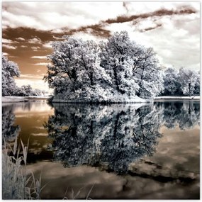Poszterek 100x100 Sziget a tavon