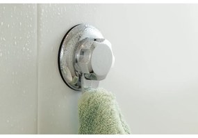 Ezüstszínű öntapadós fém akasztó szett 4 db-os Bestlock Bath – Compactor
