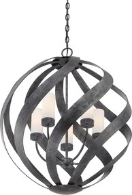 Quintiesse BLACKSMITH QN-BLACKSMITH-5P-OBK Függőlámpa 5x40W/E14 IP44