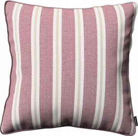 Párnahuzat 45x45 piros-bézs csíkos