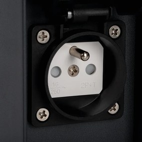 Kanlux 38763-Kültéri lámpa 2 aljzattal DASTEN 1xG9/11W/230V 30 cm IP44 antracit