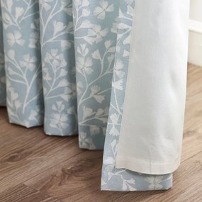 Kék függöny szett 2 db-os 168x229 cm Brooke Floral – Catherine Lansfield