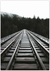 Poszterek 70x100 Vasút Vonatok Sínek