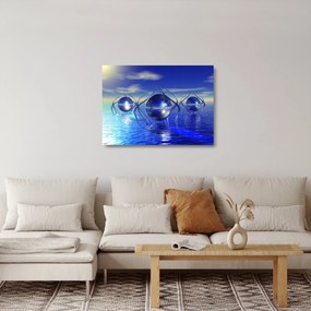 Absztrakció kép - víz (üvegen) (70x50 cm)