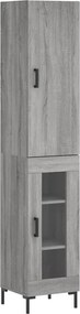 vidaXL szürke sonoma szerelt fa magasszekrény 34,5 x 34 x 180 cm
