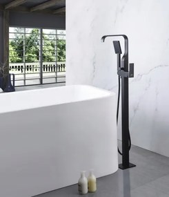 Kádtöltő Csaptelep Szabadonálló Fekete Matt