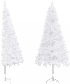 fehér PVC sarok műkarácsonyfa 240 cm