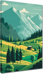 Vászonkép 40x60 Hegyi kilátás