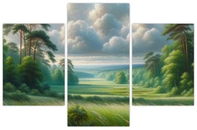Kép - Zöld táj (90x60 cm)