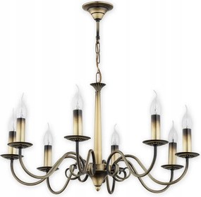 Gyönyörű Asti függőlámpa, nyolcágú gyertyakoszorú az étkezőbe