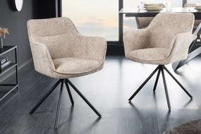 VERONA-II design forgatható szék - beige