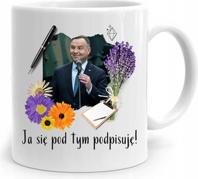 Andrzej Duda Pis Elnök Bögre Aláírja A fényképes nyomatot