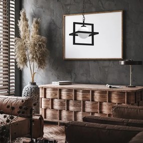 Csillár láncon DIEGO 1xE14/40W/230V fekete