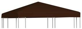 barna pavilon tetőponyva 310 g/m², 3 x 3 m