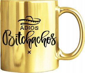 Arany Bögre Adios Nyomattal Vicces Nyomat Ajándékba 330 ML