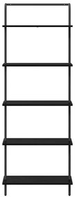 Könyvespolc Musta tammi 60 x 24 x 168 cm Faanyag