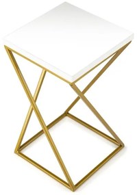 LOFT virágtartó állvány 40x24 cm arany/fehér