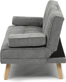 Háromszemélyes kihúzható kanapé, szürke, szövet, ASB-C3034 GREY2