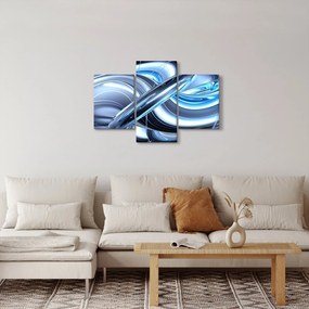 Kék absztrakció képe (90x60 cm)