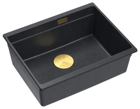 gránit mosogató Logan 100 Black Metallic