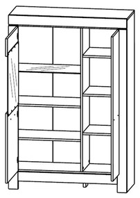 Vitrin Bloquearon 1 (canyon fenyő + karabela tölgy) . 1116766