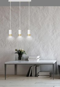 Emibig modern függeszték fumiko fehér arany emi815/3