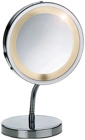 Kela Lola kozmetikai tükör 15x27.5 cm kerek világítással ezüst 21496