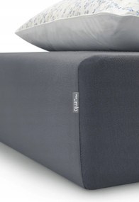 Grafit pamut lepedő 180x200 cm gumis Mumla