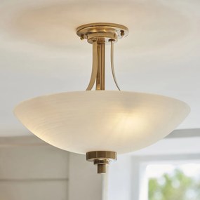 Endon glamour modern mennyezeti lámpa welles antik sárgaréz fehér end112438