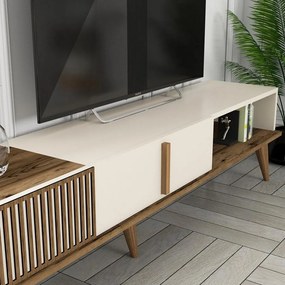 TV szekrény Milan TV - Diós, Krém