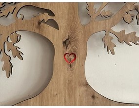 Li-Go 5739/DUB2 - LED fényerőszabályozható fali dekoráció LED/10W/230V 68x80 cm tölgy