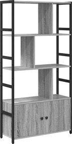 vidaXL Könyvespolc Szürke sonoma 80 x 30 x 155,5 cm Faanyag