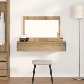 Fali öltözködőasztal Kézműves Tölgy 100x40x70 cm