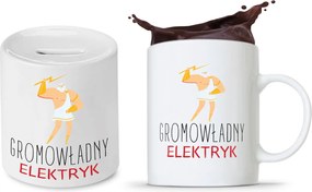 Villanyszerelő Készlet Ajándék Bögre Persely fényképes nyomtatással