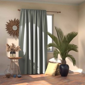 Szürke sötétítő termo függöny 140x245 cm Pleat – Restilo
