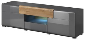 TV asztal Tamie Typ 41 (sötétszürke + tölgy). 1030161