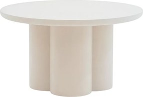 Cylindus kerek dohányzóasztal 80 cm - bézs