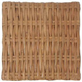 természetes rattan dohányzóasztal 47 x 47 x 28 cm