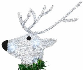 LED rénszarvasok 2 pcs Hideg Fehér szövet