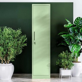 Magas irodai szekrény ALEX, 450 x 850 x 400 mm, Fresh Style: pasztellzöld