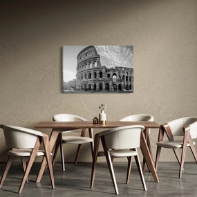 Kép - Colosseum Rómában, fekete-fehér (90x60 cm)